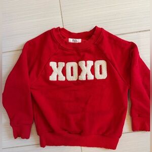 Little Sleepies Red XOXO Sweatshirt 3T
